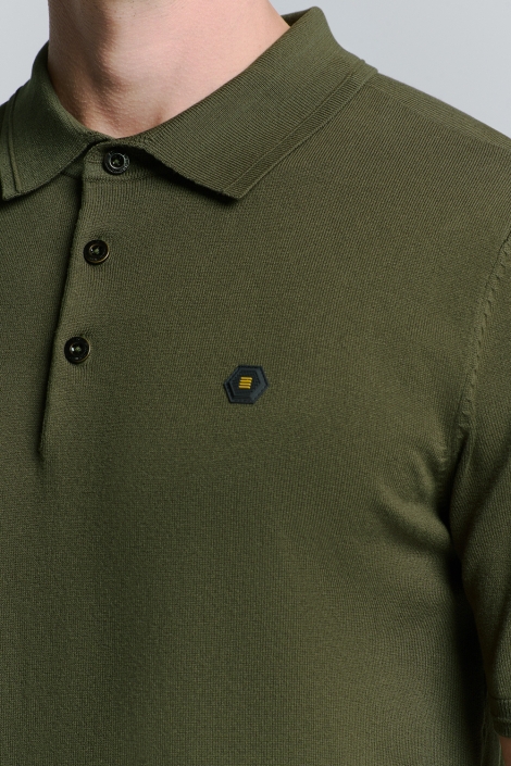NO-EXCESS pullover short sleeve polo button s